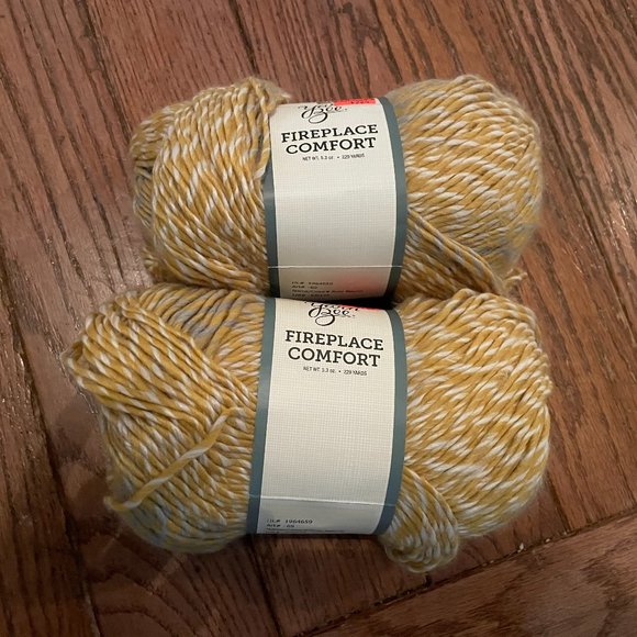Yarn Bee Office 2 Skeins Yar Bee Fireplace Comfort Wool Blend Yarn